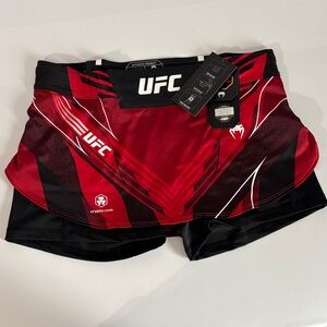UFC Women's Red and Black Training Shorts